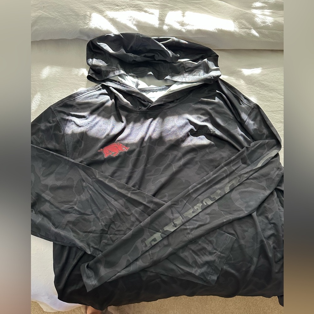 NWT Drake Waterfowl Arkansas Camo Performance Hoodie